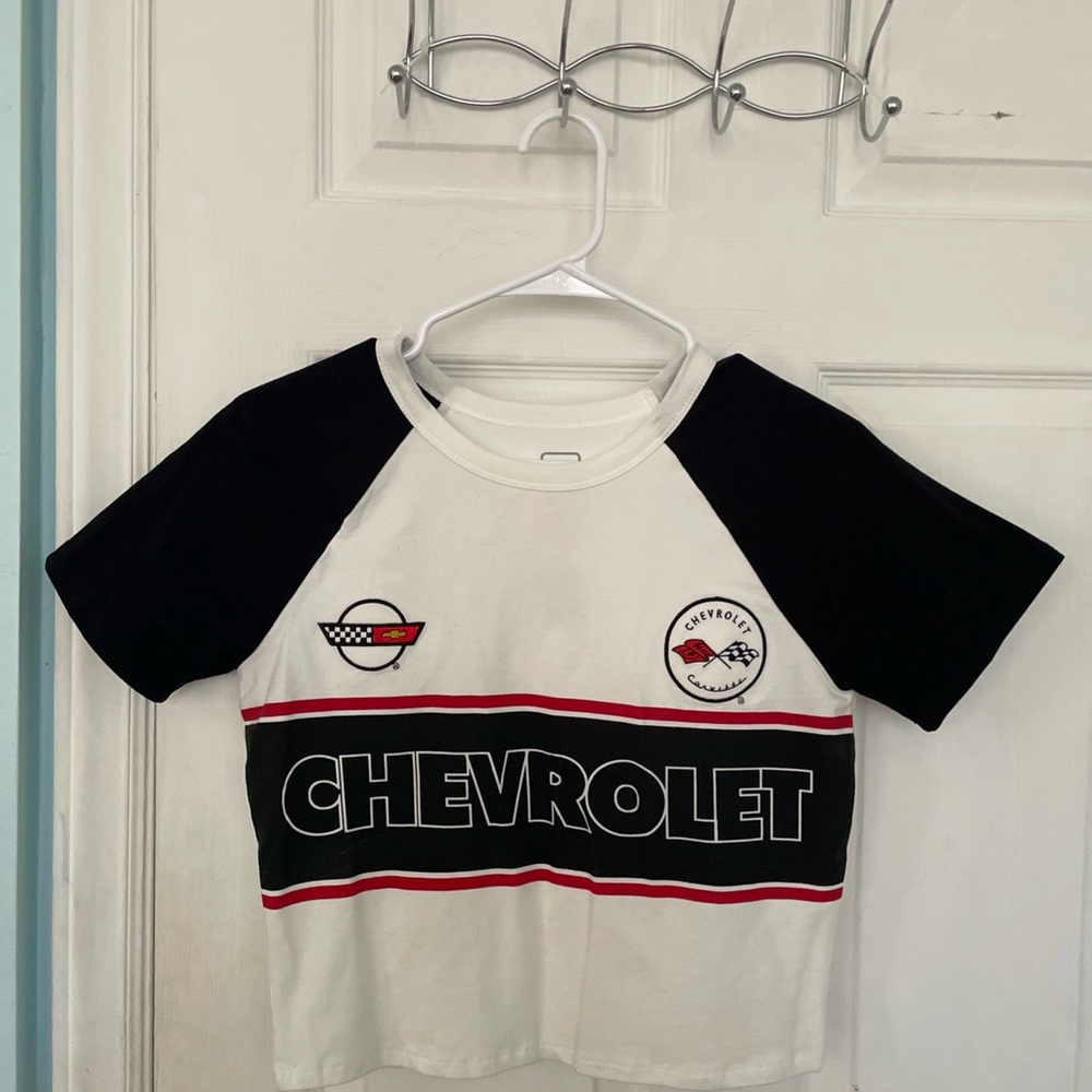 Hybrid Apparel Black and White Chevrolet Kids Tee